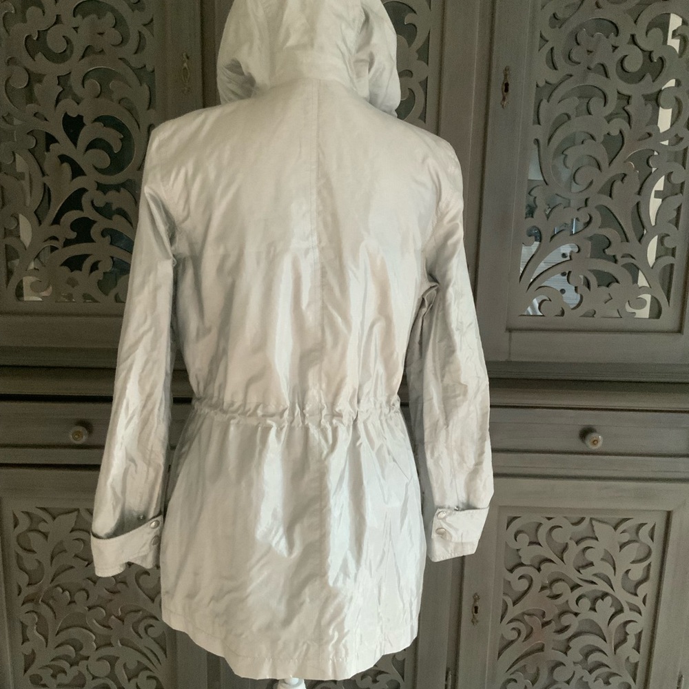 Celine Lightweight Silver Metallic Jacket 40 - image 3